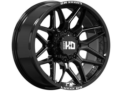 Luxxx HD Milled Gloss Black LHD36 Wheel LHD36201051501397-19I-A1