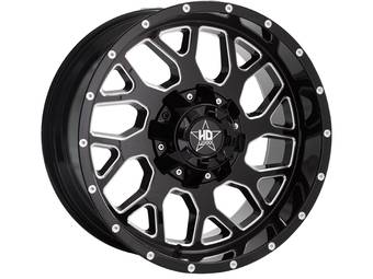 Luxxx HD Milled Gloss Black LHD8 Wheel