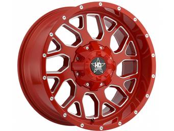 Luxxx HD Milled Red LHD8 Wheel
