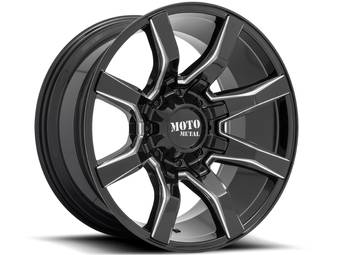 Moto Metal Milled Gloss Black MO804 Spider Wheels