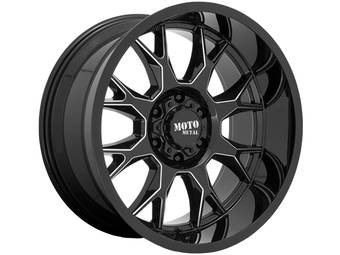 Moto Metal Milled Gloss Black MO806 Talon Wheels