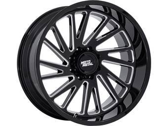 Moto Metal Milled Gloss Black MO811 Combat Wheel