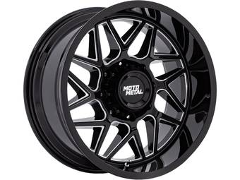 Moto Metal Milled Gloss Black MO812 Turbine Wheel