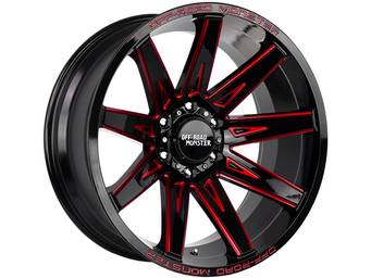 Off-Road Monster Black & Red M25 Wheel