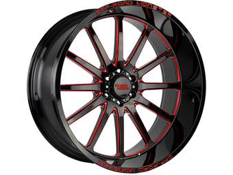 Off-Road Monster Black & Red M26 Wheel