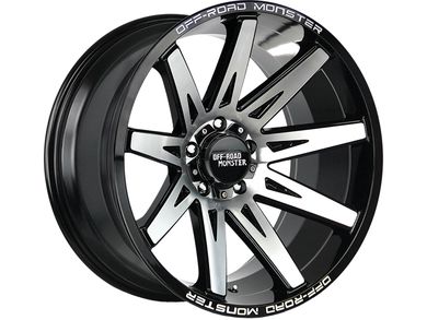 Off-Road Monster Machined Gloss Black M25 Wheels | Havoc Offroad