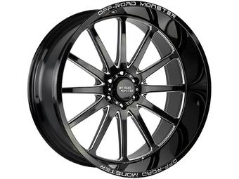 Off-Road Monster Milled Gloss Black M26 Wheel