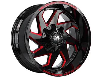 Off-Road Monster Black & Red M09 Wheels