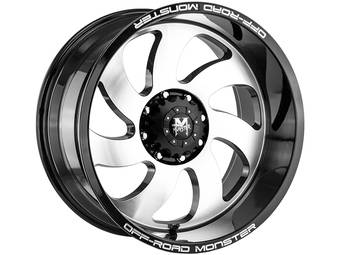 Off-Road Monster Machined Gloss Black M07 Wheels