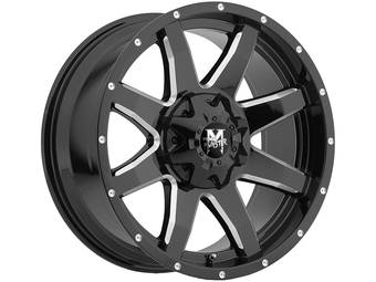 Off-Road Monster MIlled Gloss Black M08 Wheels