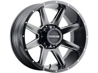 Raceline Milled Matte Black Stryker Wheel