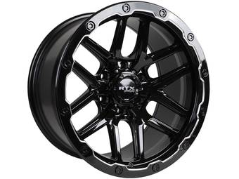 RTX Off-Road Milled Gloss Black Volcano Wheels