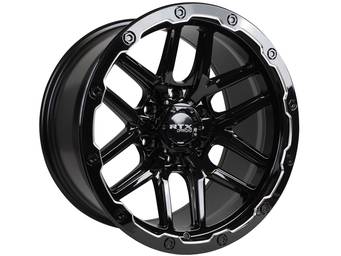 RTX Off-Road Milled Gloss Black Volcano Wheels