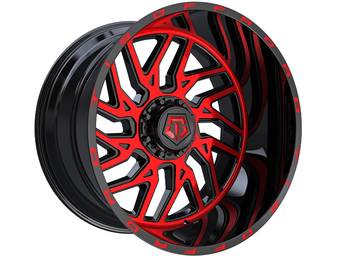 TIS Black & Red 544 Wheels