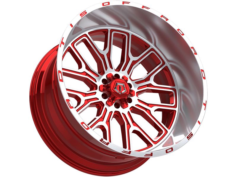 Ti Racing Wheels TIS Machined Red 560 Wheels | Havoc Offroad