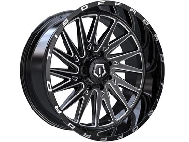 TIS Milled Gloss Black 547 Wheel 547BM-2205019 | Havoc Offroad