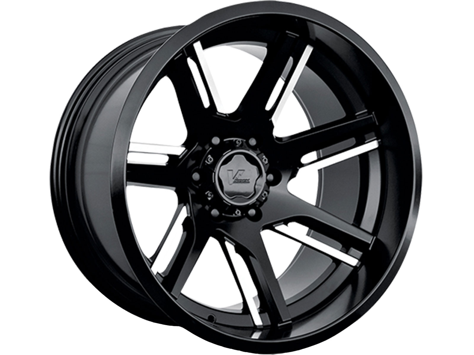 V-Rock Milled Matte Black VR12X Throne Wheels | Havoc Offroad