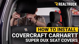 How to Install Covercraft Carhartt Super Dux Seat Covers on a 2021 Ford F-150