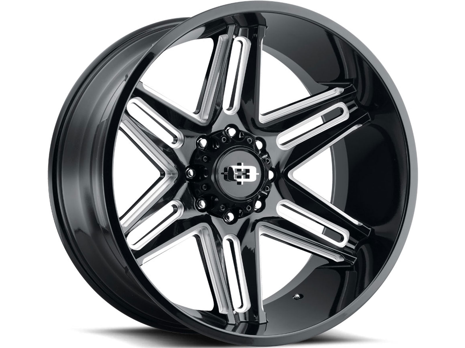 Vision Milled Gloss Black Razor Wheel 363-20087GBMS-25 | Havoc Offroad