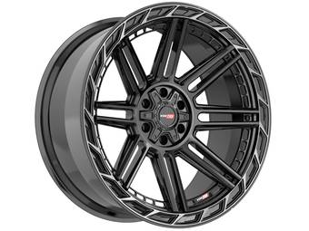 Vortek Gloss Black & Tinted Black VRP-501 Wheel