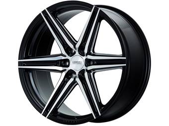 Vossen Machined Matte Black HF6-2 Wheel