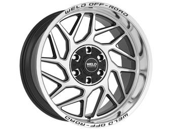 Weld Off-Road Machined Gloss Black Fulcrum Wheel