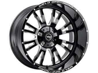 Weld Off-Road Milled Gloss Black Slingblade Wheel