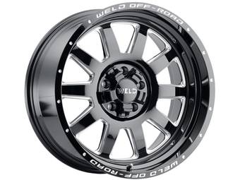 Weld Off-Road Milled Gloss Black Stealth Wheel