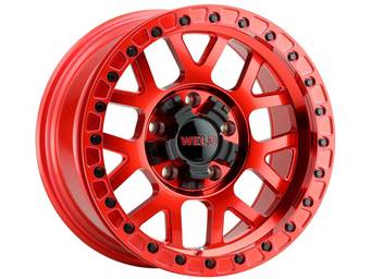 Weld Off-Road Red Cinch Beadlock Wheel