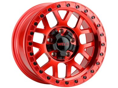 Weld Off-Road Red Cinch Beadlock Wheel W90579098450 | Havoc Offroad