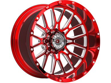 Worx Off Road Forged Milled Red 818 Wheels Havoc Offroad