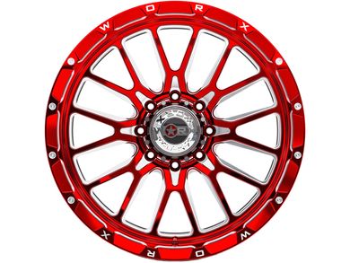 Worx Off-Road Forged Milled Red 818 Wheel