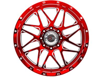 Worx Off Road Forged Milled Red 819 Wheels Havoc Offroad