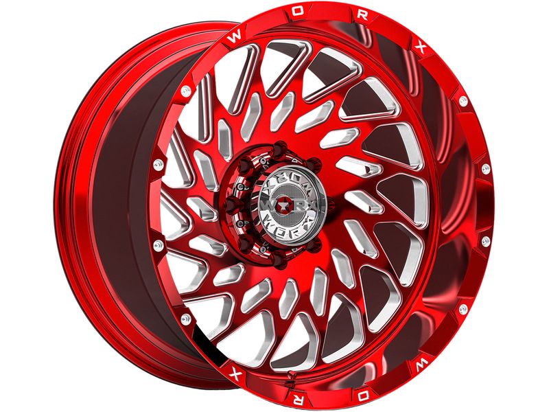 Worx Off Road Forged Milled Red 820 Wheels Havoc Offroad