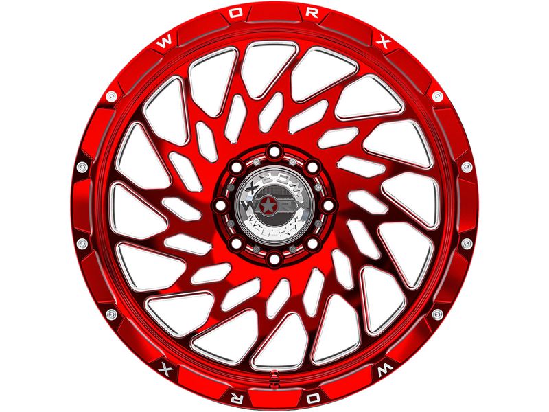 Worx Off-Road Forged Milled Red 820 Wheels | Havoc Offroad
