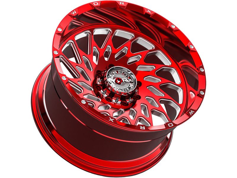 Worx Off-Road Forged Milled Red 820 Wheels | Havoc Offroad