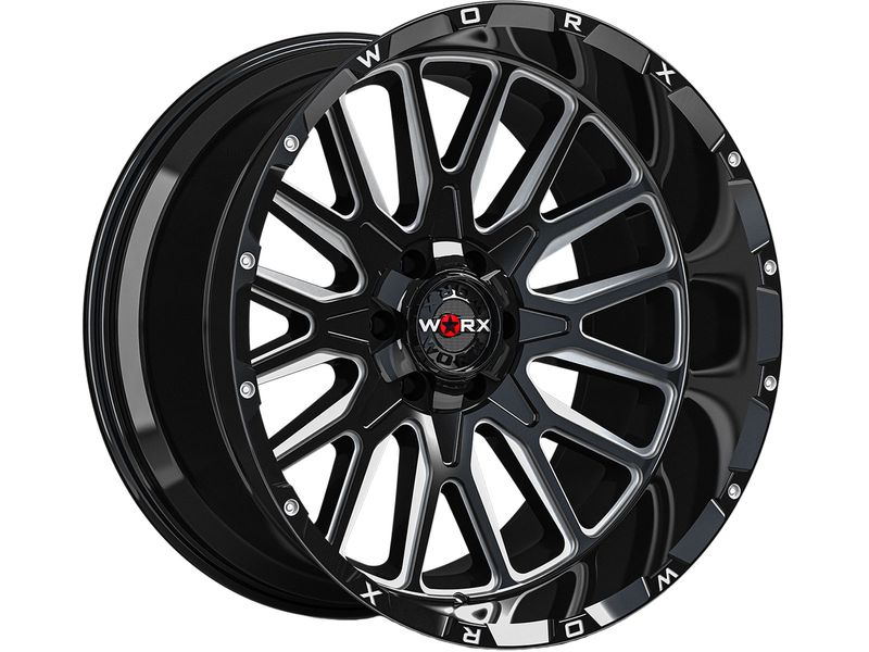 Worx Off Road Milled Gloss Black 818 Wheels Havoc Offroad