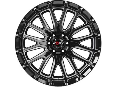 Worx Off Road Milled Gloss Black 818 Wheel WRX 818BM 2100919