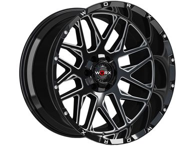 Worx Off Road Milled Gloss Black 819 Wheel 819BM 2100919 Havoc