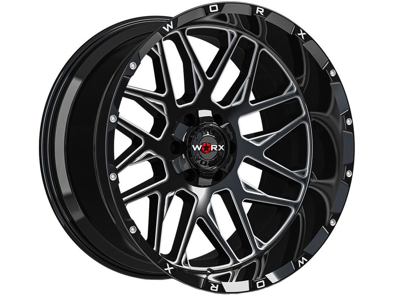 Worx Off Road Milled Gloss Black 819 Wheel 819BM 2100919 Havoc