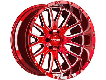 Worx Off-Road Milled Red 818 Wheels