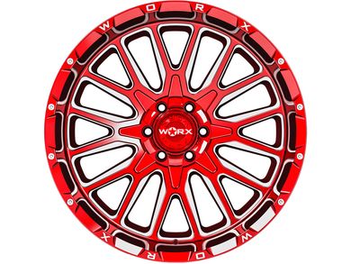 Worx Off Road Milled Red 818 Wheels Havoc Offroad