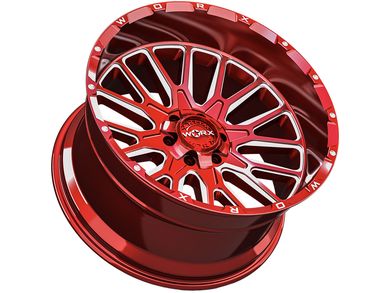 Worx Off Road Milled Red 818 Wheels Havoc Offroad