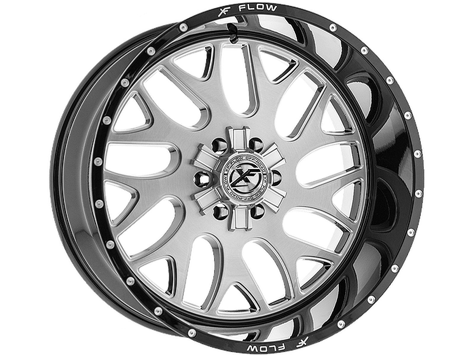 XF Flow Offroad Brushed & Black XFX-301 Wheel XFX-N