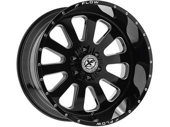 XF Flow Offroad Milled Gloss Black XFX-302 Wheel