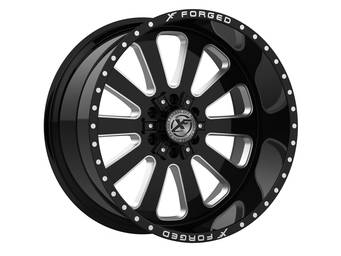 XF Offroad Forged Milled Gloss Black XFX 302 Wheels 01