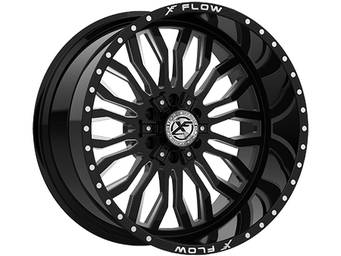 XF Flow Offroad Milled Gloss Black XFX-305 Wheel
