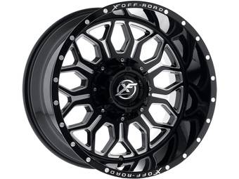 XF Offroad Milled Gloss Black XF-227 Wheel