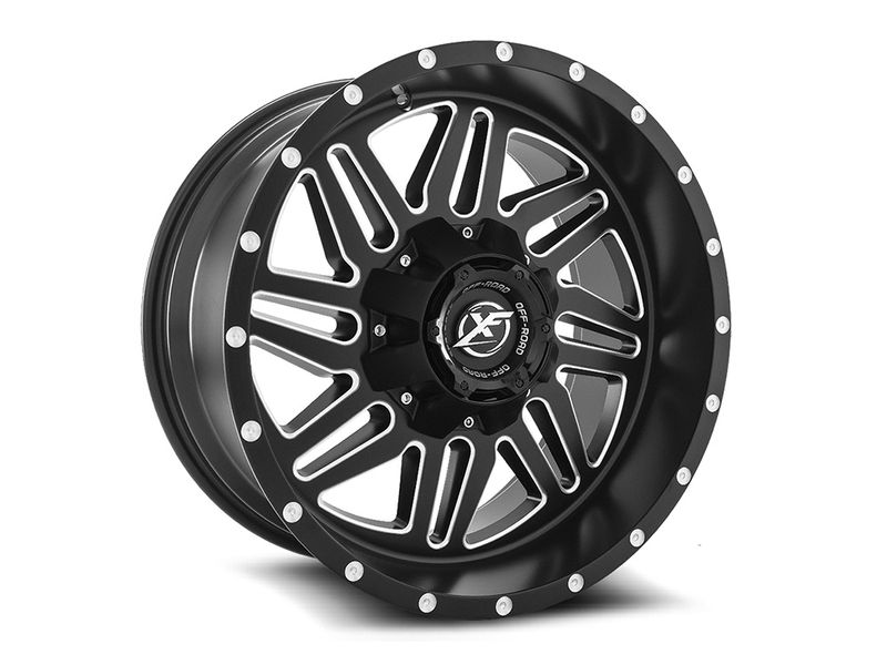 XF Offroad Milled Matte Black XF201 Wheels Havoc Offroad