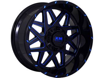 XM Offroad Black & Blue XM-313 Wheels